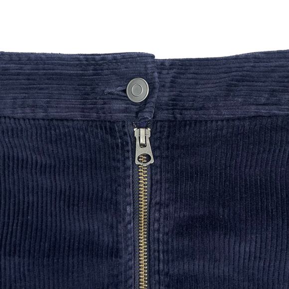 WILFRED FREE Aritzia  Free Lily Corduroy Mini Skirt Sz 2 Navy - Picture 3 of 6
